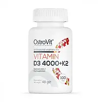 Витамин Д3 OstroVit Vitamin D3 4000 + K2 100 tabs
