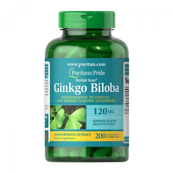 Гінкго Білоба Puritan's Pride Ginkgo Biloba 120 mg 200 caps