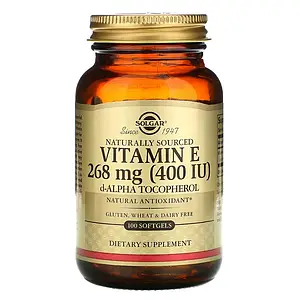 Вітамін Е Solgar Vitamin E 268 mg (400 IU) 100 softgels