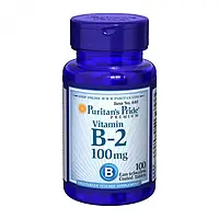 Puritan's Pride Vitamin B-2 100 mg 100 tab Витамин B2 Рибофлавин