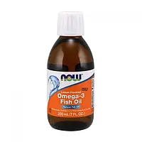 Рыбий жир Омега-3 в жидком виде Now Foods Omega 3 Fish Oil 200 ml НАУ