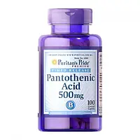 Пантотеновая кислота Puritan's Pride Pantothenic Acid 500 mg 100 caplets
