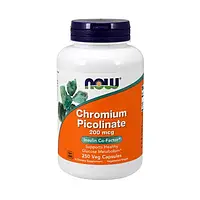 Хром пиколинат Now Foods Chromium Picolinate 200 mcg 250 caps