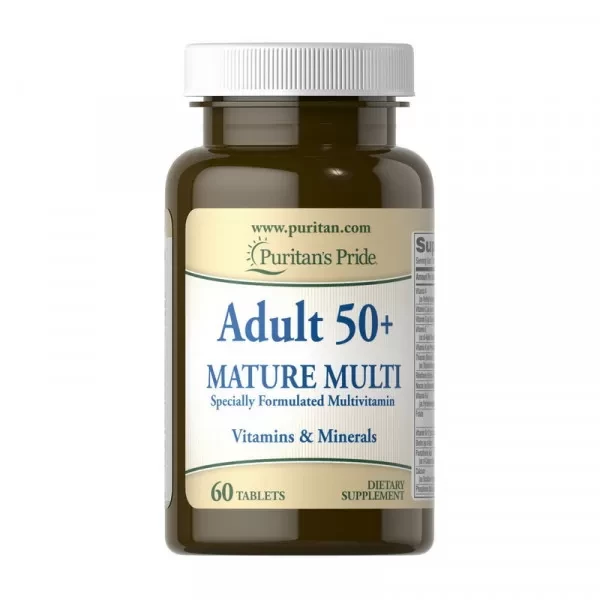 Вітаміни після 50 Puritan's Pride Adult 50+ Mature Multi 60 tab