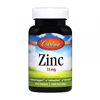 Цинк Carlson Labs Zinc 15 mg 250 tab