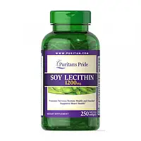 Лецитин соевый Puritan's Pride Soy Lecithin 1200 mg 250 softgels