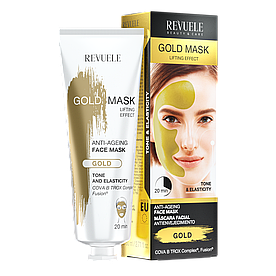 Антивікова золота маска для обличчя Revuele Color Masks 80 мл