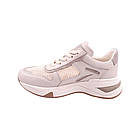 Кросівки жіночі Aquamarin бежеві натуральна шкіра, 37, фото 2