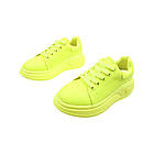 Кеди жіночі Farinni салатові натуральна шкіра, 39, фото 5