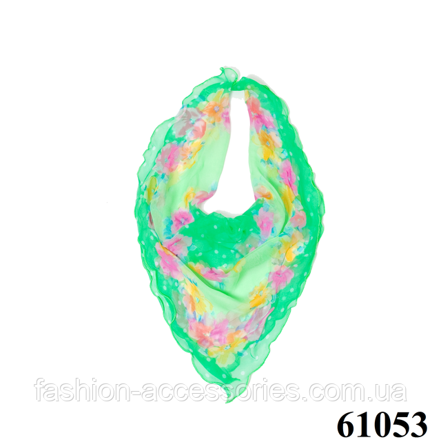 Жіночий шийний шифоновий хустку (61053) Ніжний шийну хустку 60*60 (61053) 1