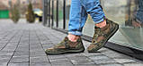 Кросівки чоловічі шкіра+сітка хакі тактичні брудно-зелені камуфляж літні (Код: Л3043ТАКТ), фото 8