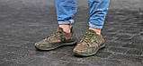 Кросівки чоловічі шкіра+сітка хакі тактичні брудно-зелені камуфляж літні (Код: Л3043ТАКТ), фото 4