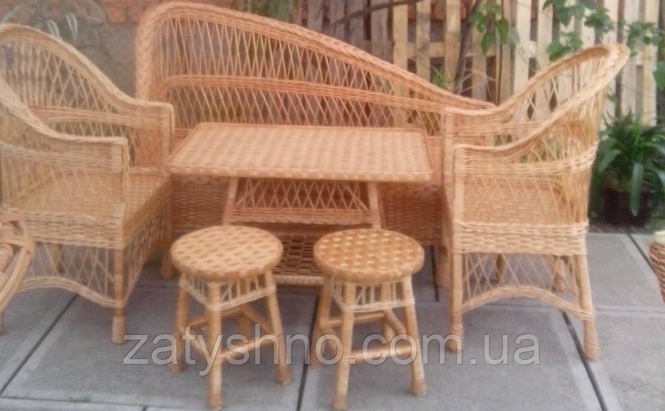 Комплект плетеной мебели из лозы для ресторана - фото 1 - id-p302211857
