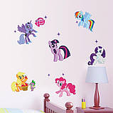 Вінілова наклейка на стіну My little pony поні декор дитячої, фото 2