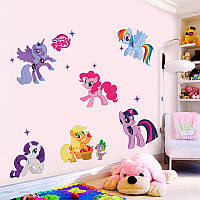 Вінілова наклейка на стіну My little pony поні декор дитячої