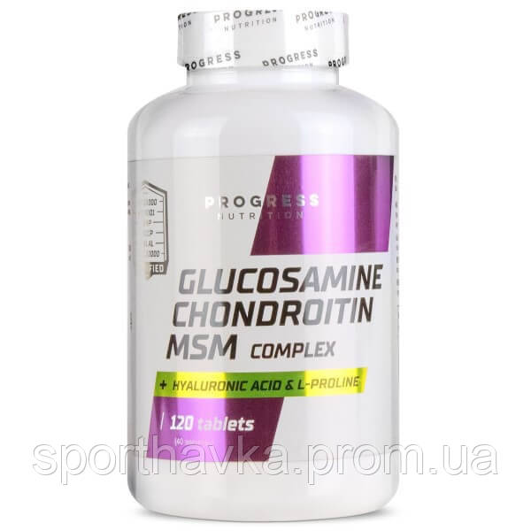 Glucosamine Chondroitin MSM Progress Nutrition (120 таблеток)