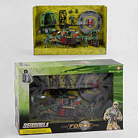 Военный набор A-Toys Вертолёт, 3 солдата, лодка 81-34 F