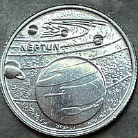 Монета Туреччини 1 куруш 2022 р. Планета Нептун