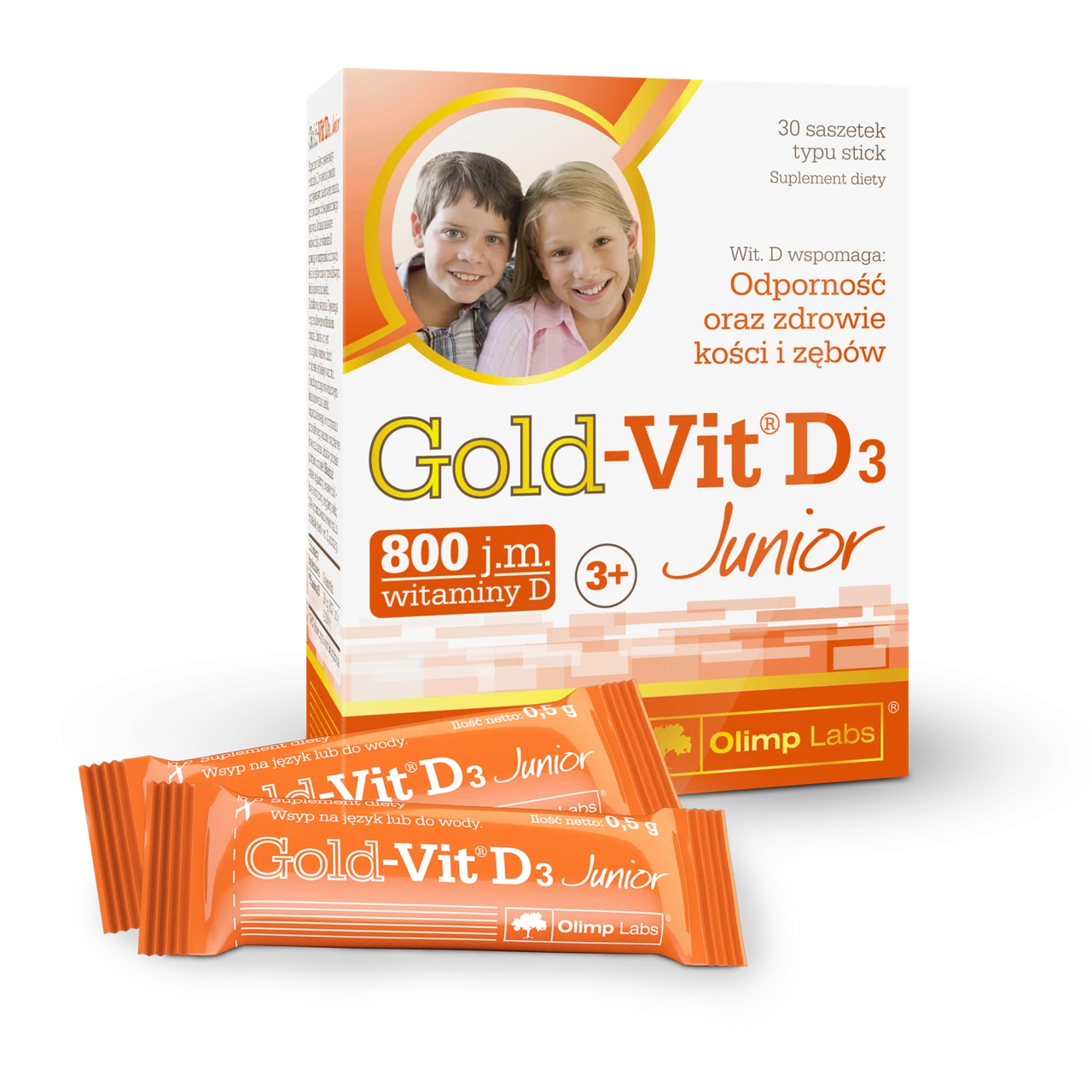 Вітамін D3 Olimp Gold-Vit D3 Junior 30 sashets (Raspberry)