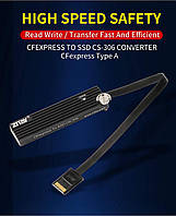 ZITAY CFexpress A to SSD Card Reader, CFexpress A Type A Card Converter to SSD картридер конвертер Sony FX6
