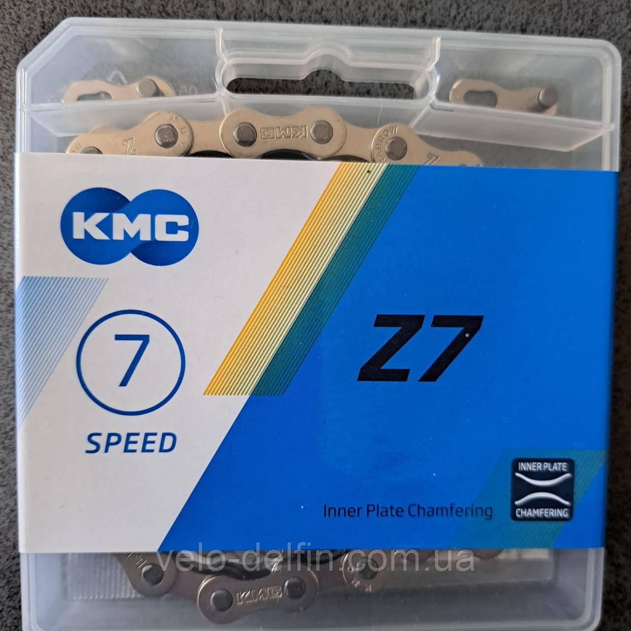 Ланцюг KMC Z7 7 швидкостей 116 ланок + замок