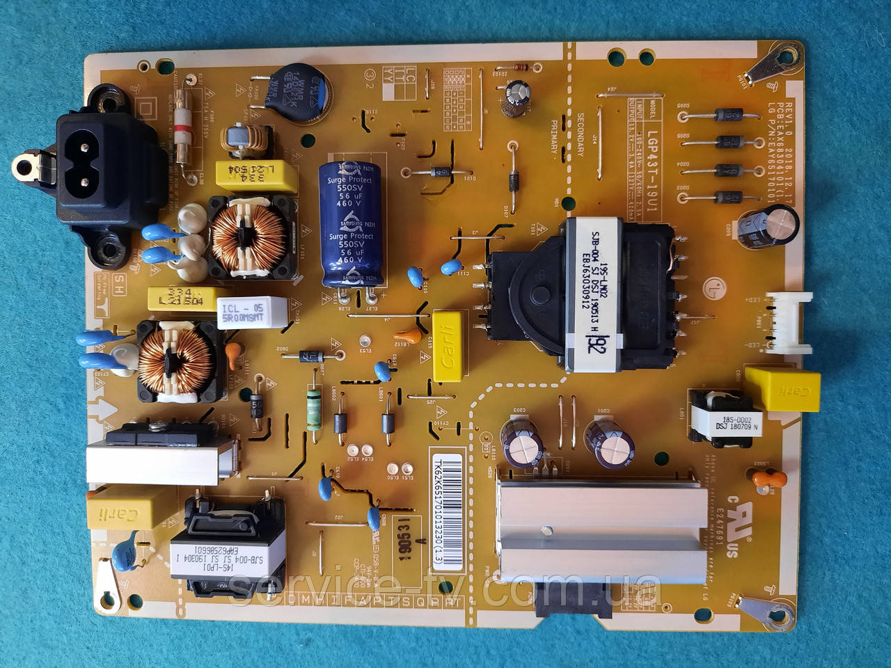 Блок живлення EAX68304101 (1.7) телевізора LG 43UM7600PLB