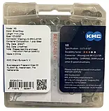 Ланцюг KMC X8 Silver/Gray Original 8 швидкостей, із замком, фото 4