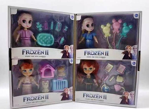 Подарунковий набір ляльок "Frozen" ціна за 4 штуки, фото 1