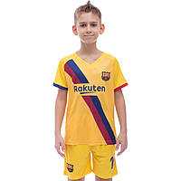 Форма футбольная детская SP-Sport BARCELONA MESSI 10 гостевая 2020 CO-1070 рост 116-165 см желтый Код