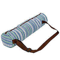 Сумка для йога килимка KINDFOLK Yoga bag SP-Sport FI-8365-3 сірий-синій Код FI-8365-3(Z)