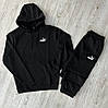 Чоловіча спортивна кофта Puma, худі Пума літо, толстовка чорна, фото 6