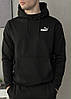 Чоловіча спортивна кофта Puma, худі Пума літо, толстовка чорна, фото 8