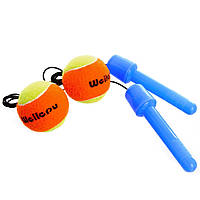 Тренажер для координации (ручки с двумя мячиками) WEILEPU SP-Sport BC-6895 цвета в ассортименте Код BC-6895