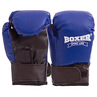 Перчатки боксерские детские BOXER 2026 4 унции цвета в ассортименте Код 2026