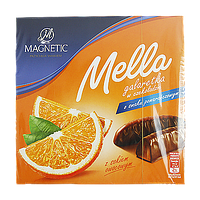 Цукерки Магнетік Мелла галеретка з апельсином Magnetic Mella 190g 24шт/ящ (Код: 00-00005148)