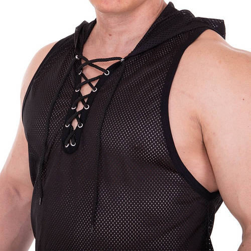 Купить Майка с капюшоном для бодибилдинга и пауэрлифтинга мужская сетка ...