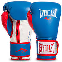 Рукавиці боксерські EVERLAST POWERLOCK P00000728 16 унцій синій-червоний-білий Код EVP00000728(Z)