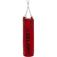 Мешок боксерский Цилиндр с цепью ZELART BO-1990 высота 115см красный Код BO-1990(Z)