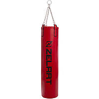 Мешок боксерский Цилиндр с цепью ZELART BO-1979 высота 180см красный Код BO-1979(Z)