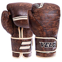 Рукавиці боксерські шкіряні VELO VL-2214 10-14 унцій коричневий Код VL-2214(Z)