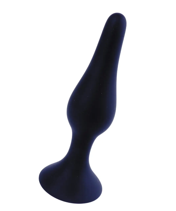 Анальний лаг Silicone Plug Black — Large, фото 1