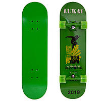 Скейтборд LUKAI SK-1245-2 зеленый Код SK-1245-2(Z)