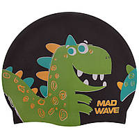 Шапочка для плавания детская MadWave Junior DINO M057916 цвета в ассортименте Код M057916