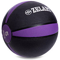 Мяч медицинский медбол Zelart Medicine Ball FI-5122-5 5кг черный-фиолетовый Код FI-5122-5(Z)