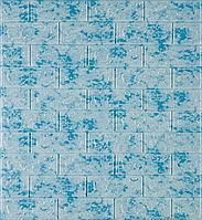 Самоклеящиеся 3D панели (обои) на стены под Мрамор / Имитация мрамора (разных оттенков) Голубой