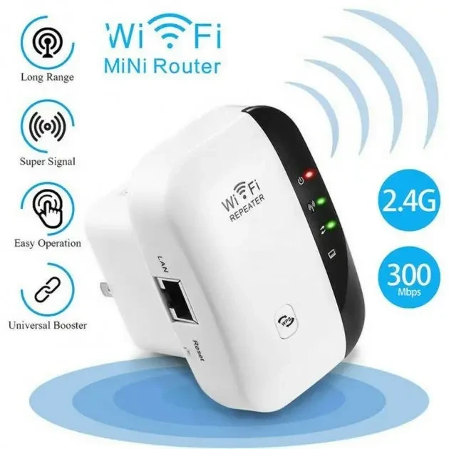 Репітер WiFi WR03 підсилювач сигналу 2.4Ghz 802.11b/g/n