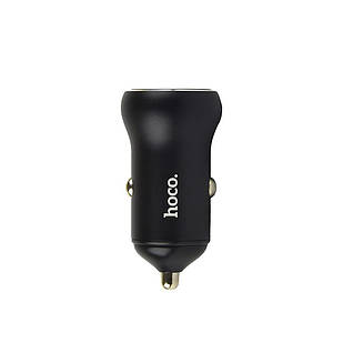 Автомобільний Зарядний Пристрій Hoco NZ5 Smooth road PD 30W+QC3.0 Type-C to Type-C Black