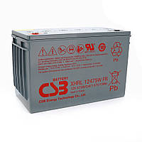 DR Аккумуляторная батарея CSB XHRL12475W, 12V 118.8Ah (343х213х170мм), 35.3 kg