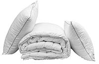 Одеяло 1,5-спальное + 2 подушки 50х70, лебяжий пух, теплое, гипоаллергенное ТМ TAG "White"