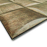 Декоративна ПВХ плитка на самоклейці плетенка 300х300х4мм, ціна за 1 шт, фото 4